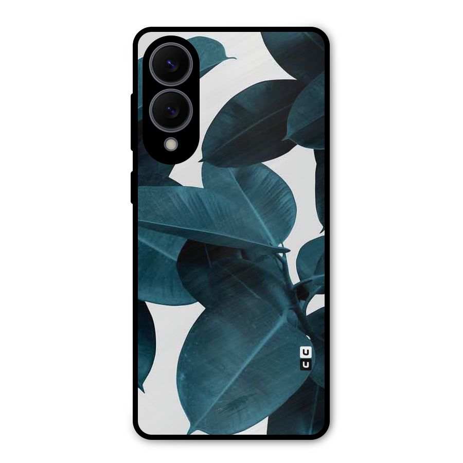 Very Aesthetic Leafs Metal Back Case for Galaxy S25 Edge