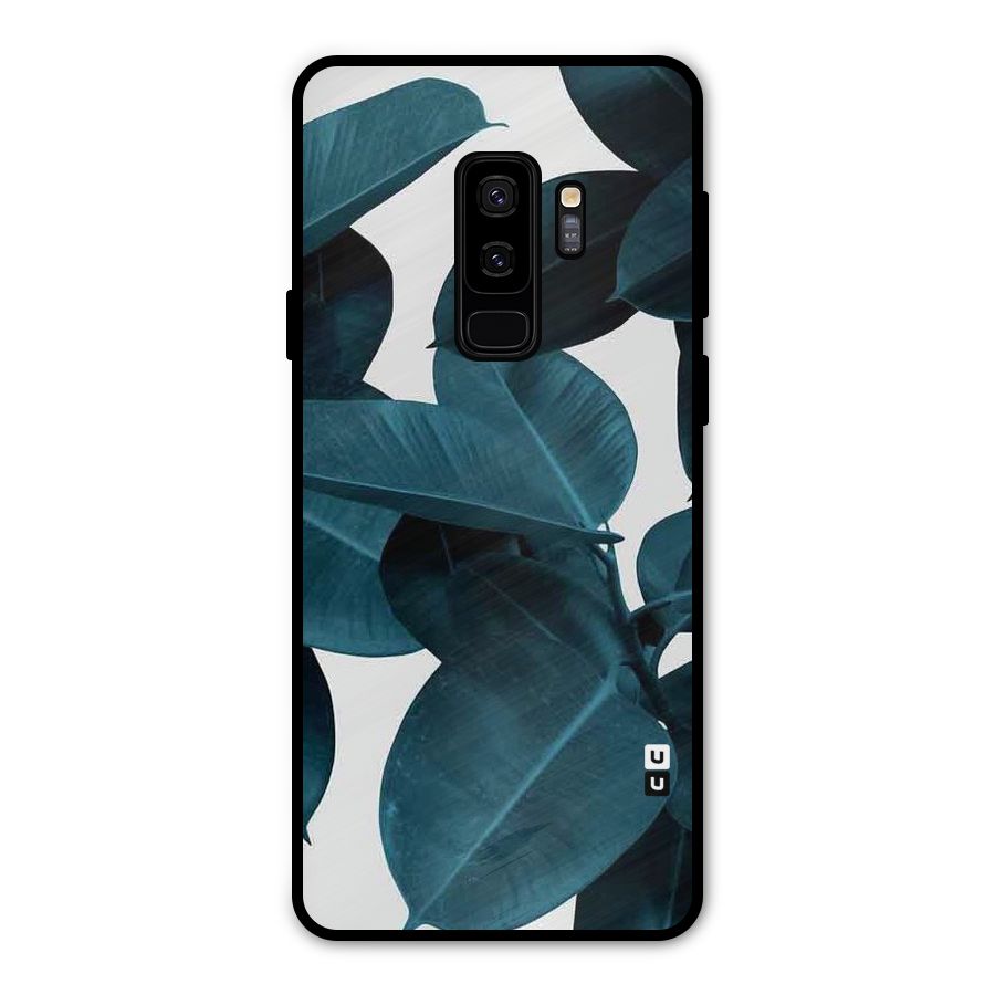 Very Aesthetic Leafs Metal Back Case for Galaxy S9 Plus