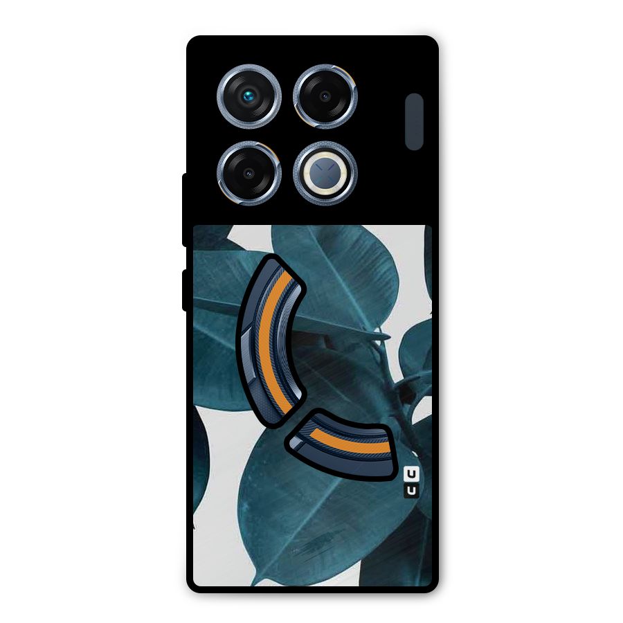 Very Aesthetic Leafs Metal Back Case for Infinix GT 20 Pro