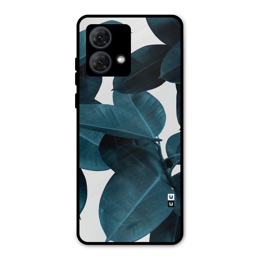 Very Aesthetic Leafs Metal Back Case for Moto G84
