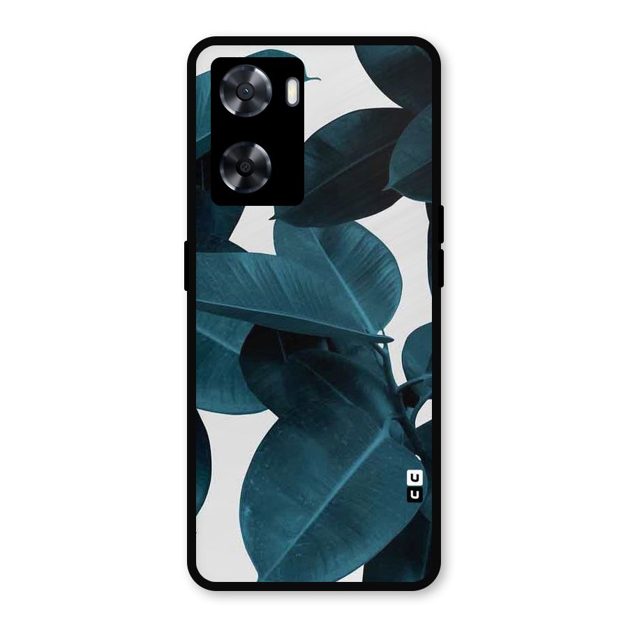 Very Aesthetic Leafs Metal Back Case for Oppo A57 2022