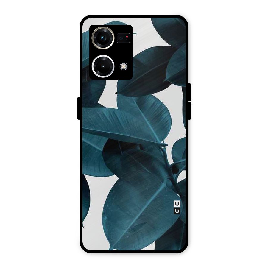 Very Aesthetic Leafs Metal Back Case for Oppo F21s Pro 4G