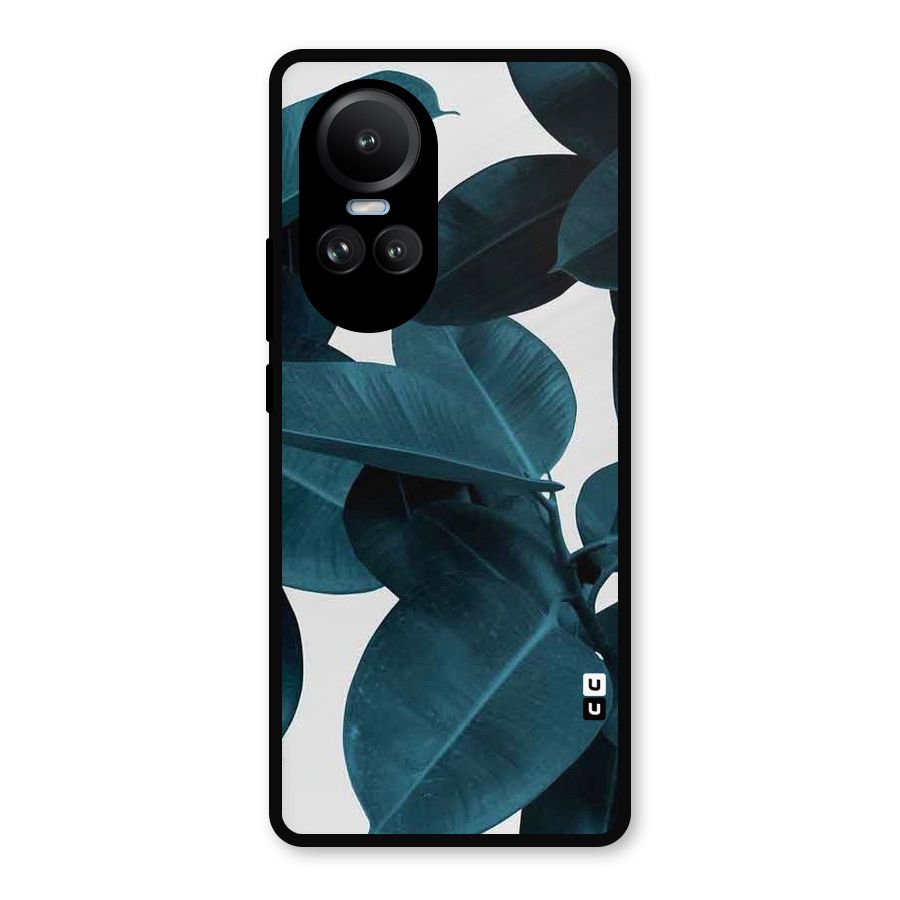 Very Aesthetic Leafs Metal Back Case for Oppo Reno10 Pro