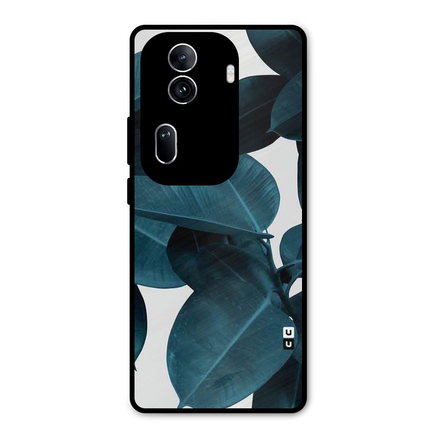 Very Aesthetic Leafs Metal Back Case for Oppo Reno11 Pro 5G