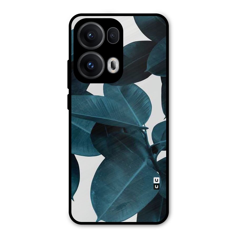Very Aesthetic Leafs Metal Back Case for Oppo Reno13 Pro