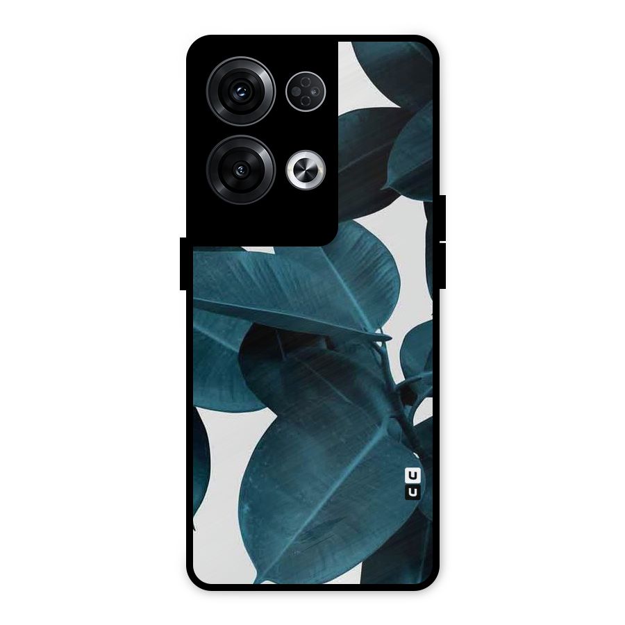 Very Aesthetic Leafs Metal Back Case for Oppo Reno8 Pro 5G