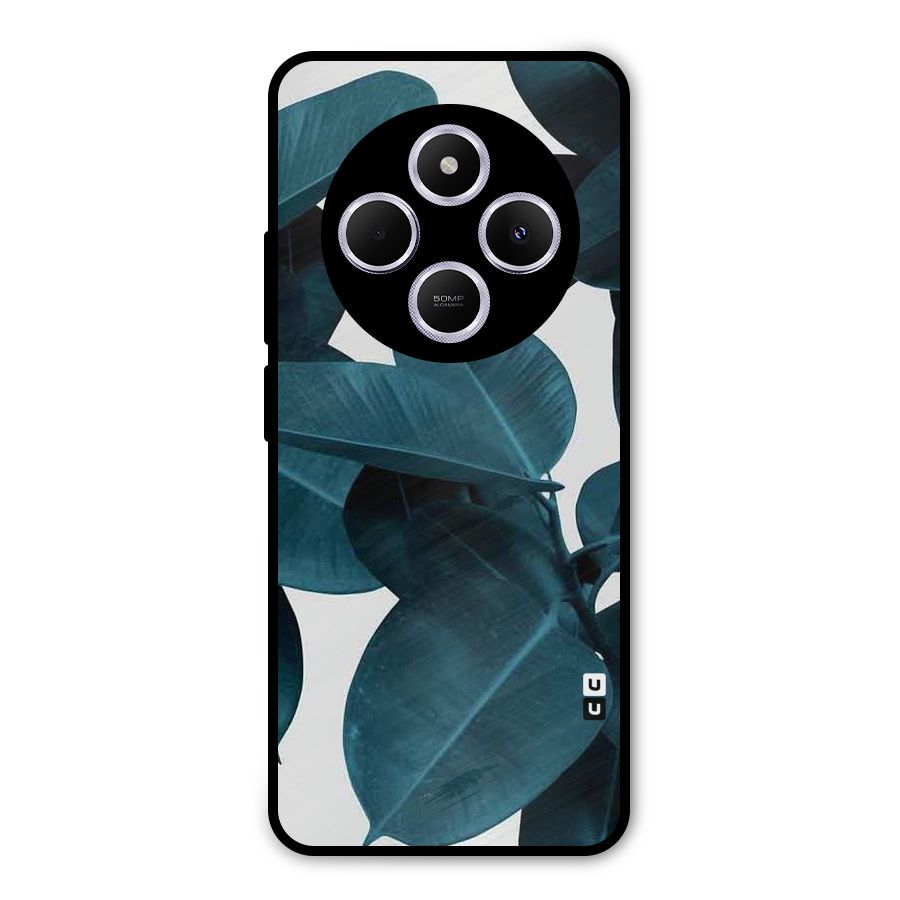 Very Aesthetic Leafs Metal Back Case for Poco C75 5G