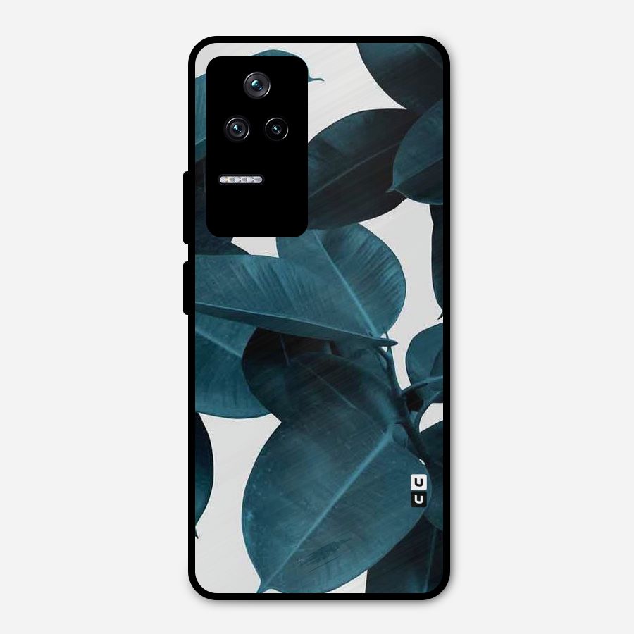 Very Aesthetic Leafs Metal Back Case for Poco F4 5G