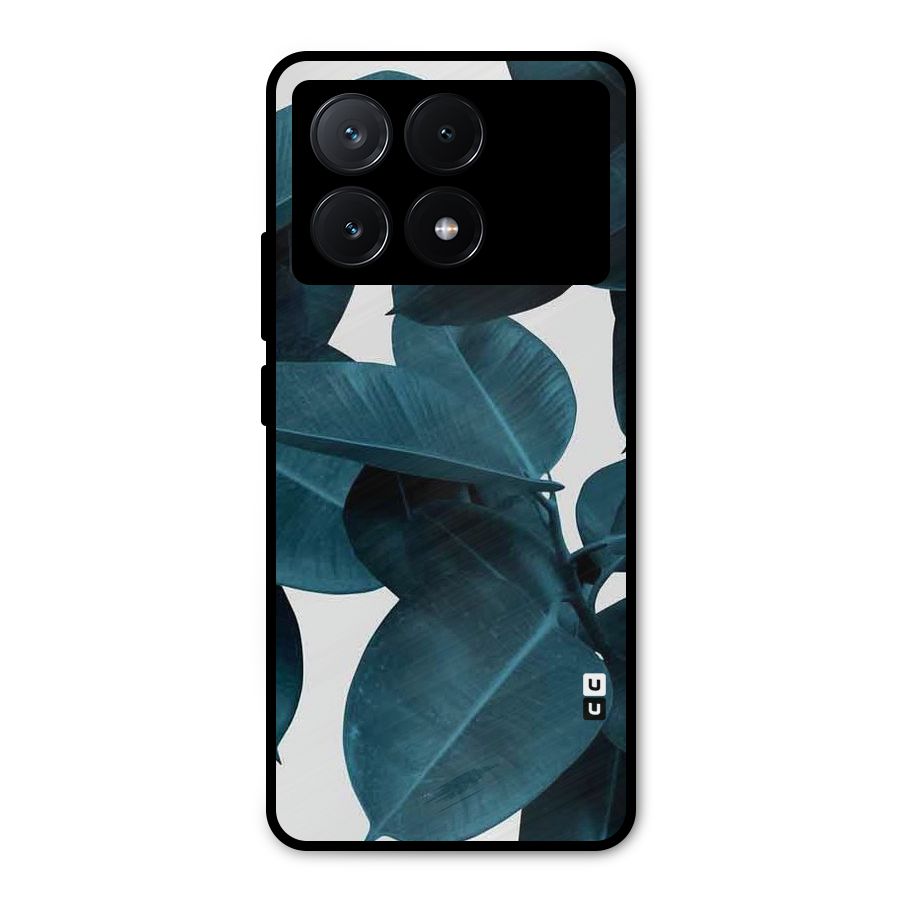 Very Aesthetic Leafs Metal Back Case for Poco X6 Pro