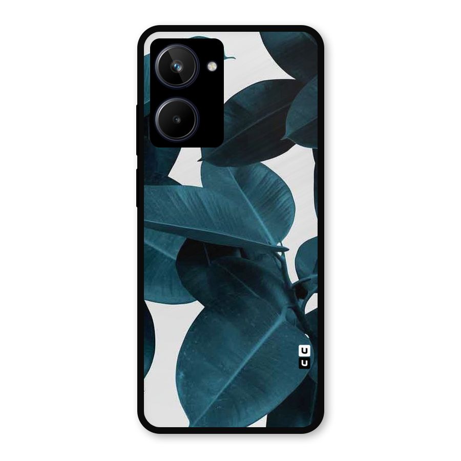 Very Aesthetic Leafs Metal Back Case for Realme 10