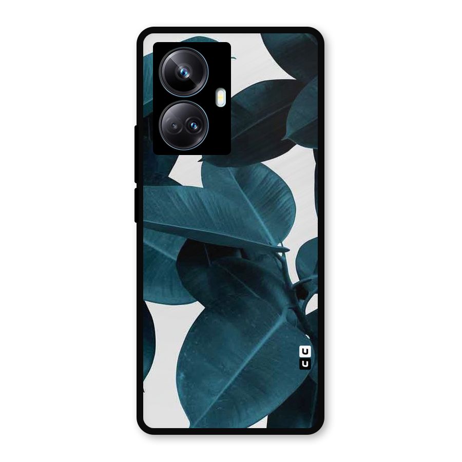 Very Aesthetic Leafs Metal Back Case for Realme 10 Pro Plus