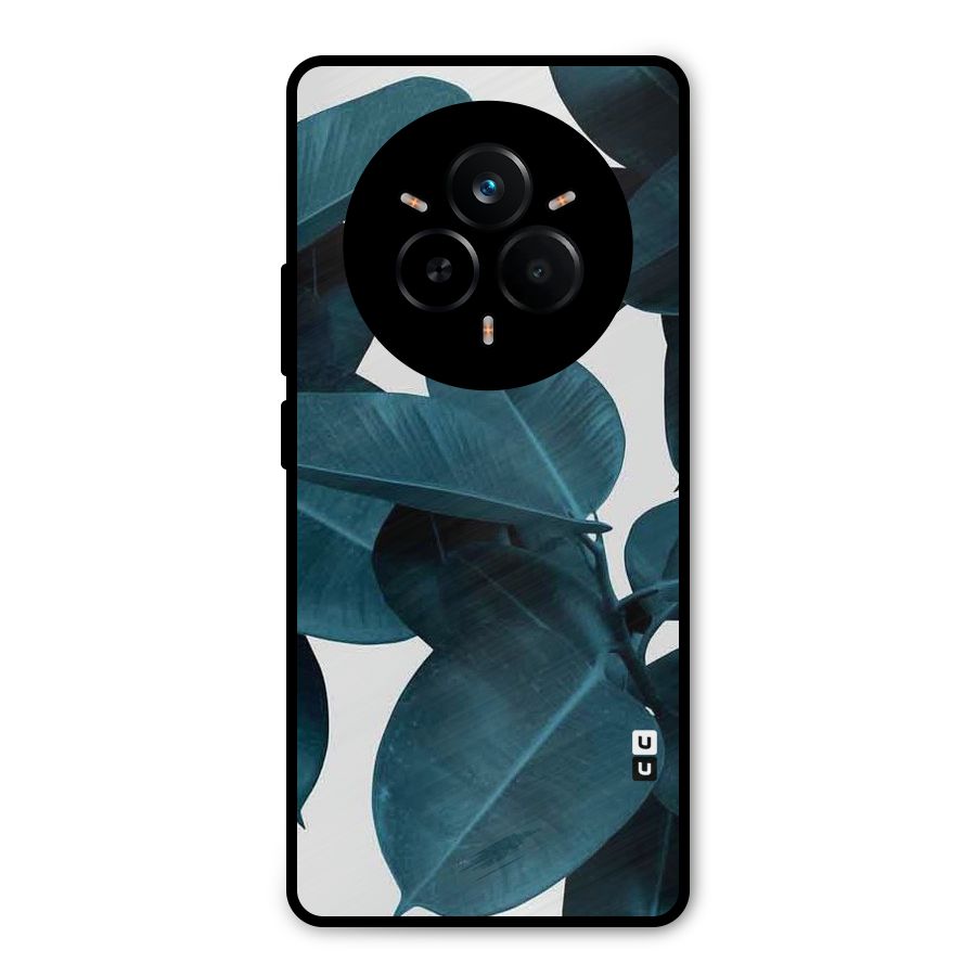 Very Aesthetic Leafs Metal Back Case for Realme 14 Pro