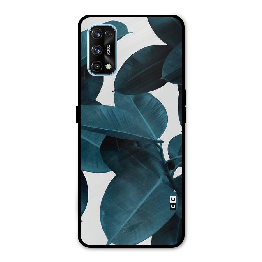 Very Aesthetic Leafs Metal Back Case for Realme 7 Pro