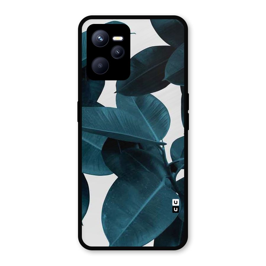 Very Aesthetic Leafs Metal Back Case for Realme C35