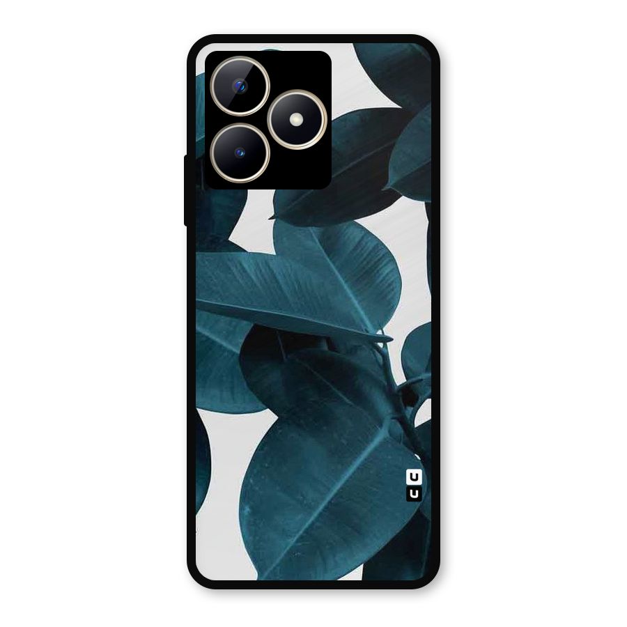 Very Aesthetic Leafs Metal Back Case for Realme Narzo N53