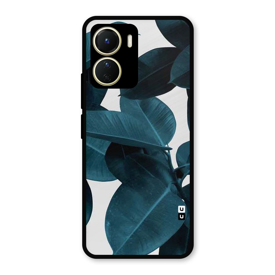 Very Aesthetic Leafs Metal Back Case for Vivo T2x