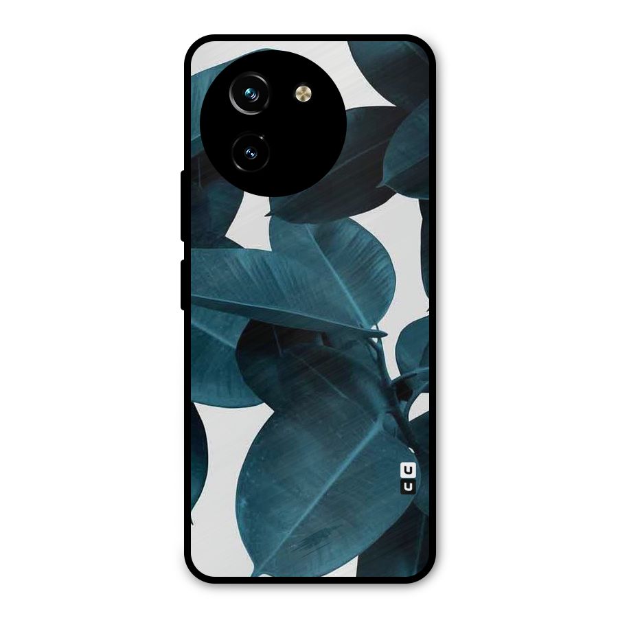 Very Aesthetic Leafs Metal Back Case for Vivo T3x