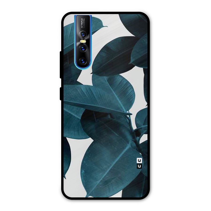 Very Aesthetic Leafs Metal Back Case for Vivo V15 Pro