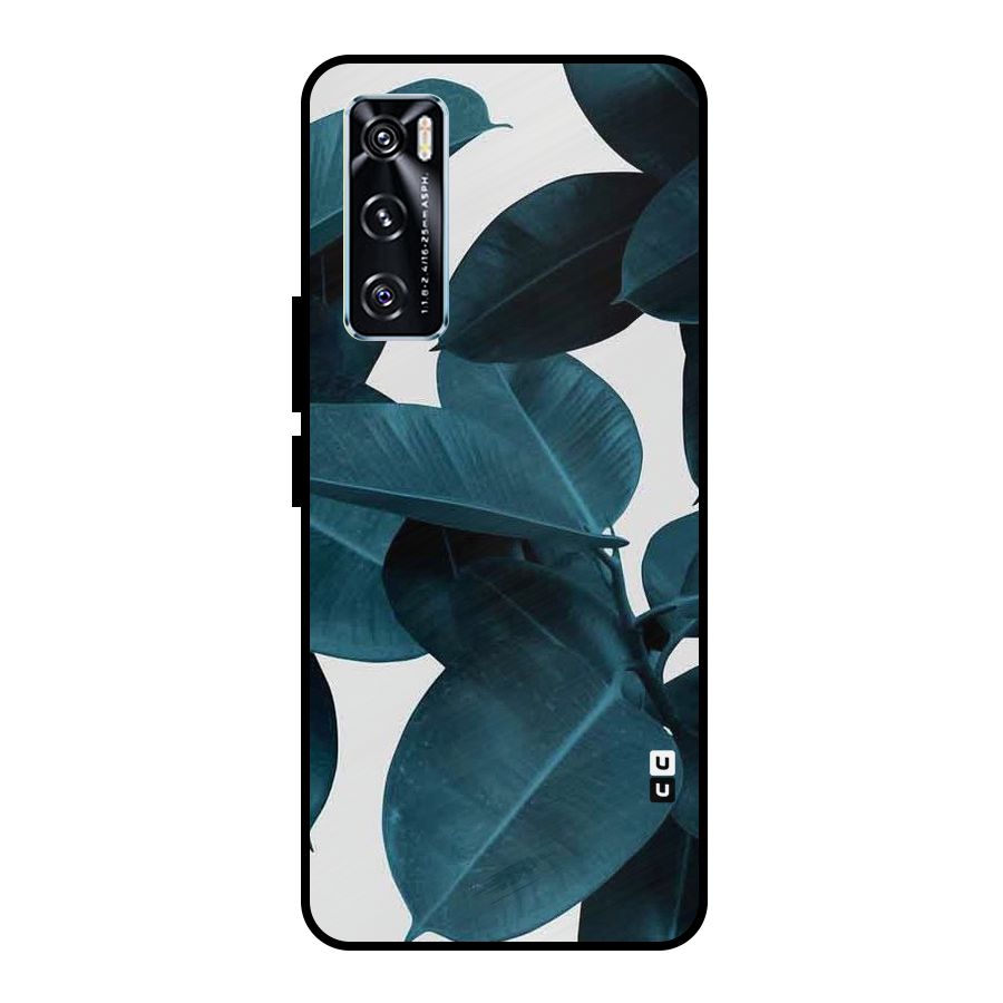 Very Aesthetic Leafs Metal Back Case for Vivo V20 SE