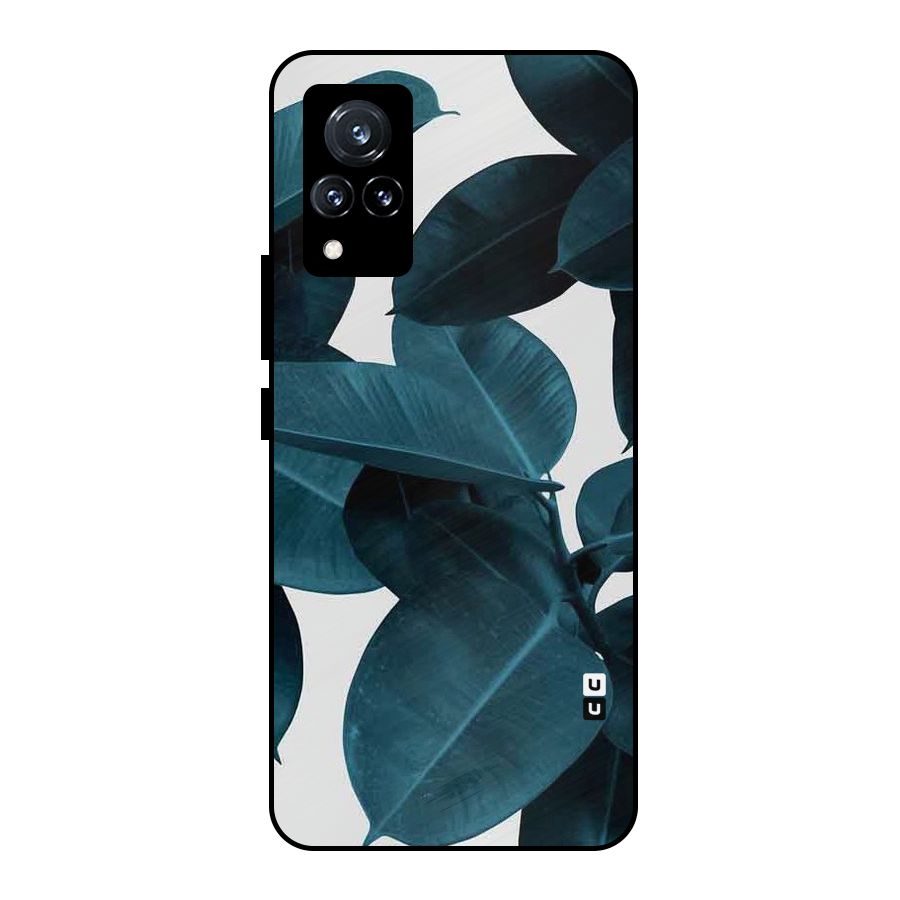 Very Aesthetic Leafs Metal Back Case for Vivo V21 5G