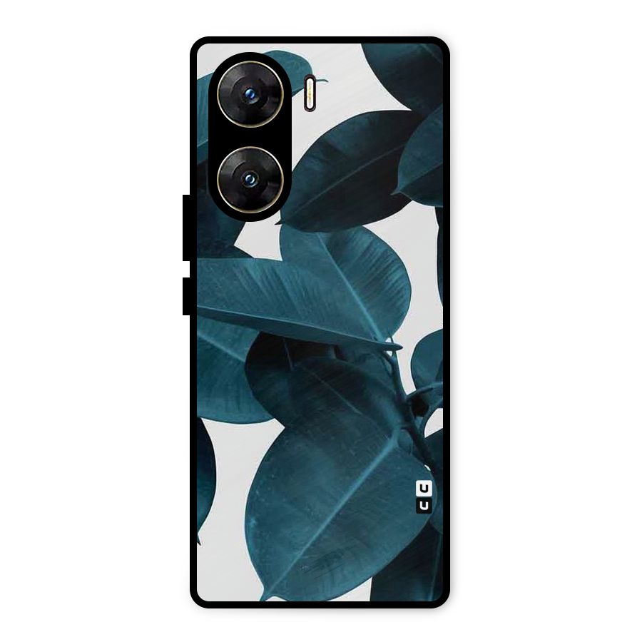 Very Aesthetic Leafs Metal Back Case for Vivo V29e