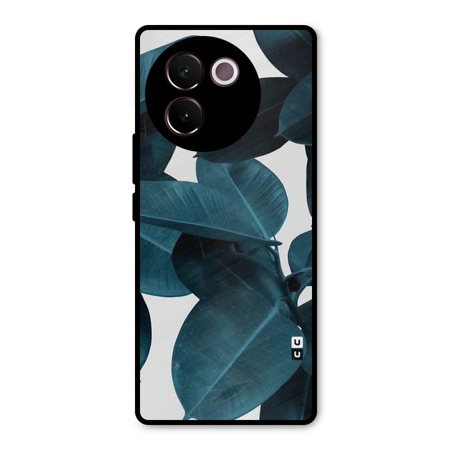 Very Aesthetic Leafs Metal Back Case for Vivo V30e