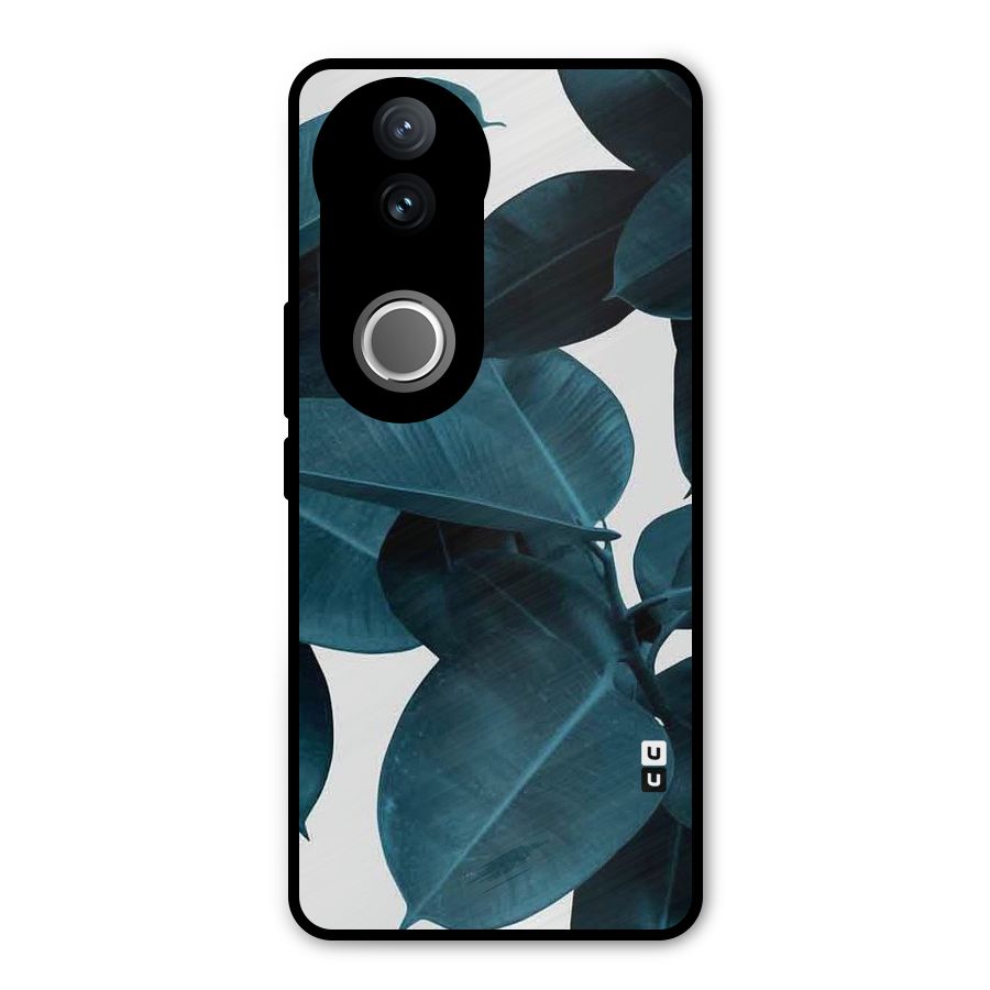 Very Aesthetic Leafs Metal Back Case for Vivo V50e