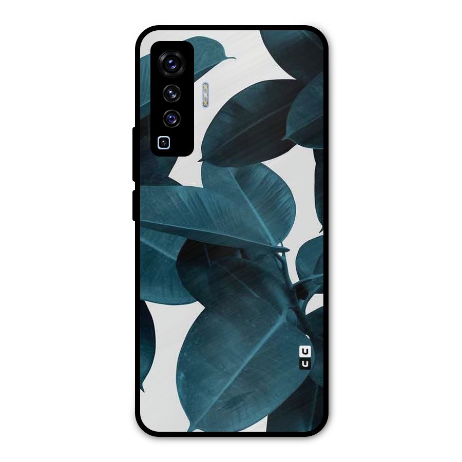 Very Aesthetic Leafs Metal Back Case for Vivo X50