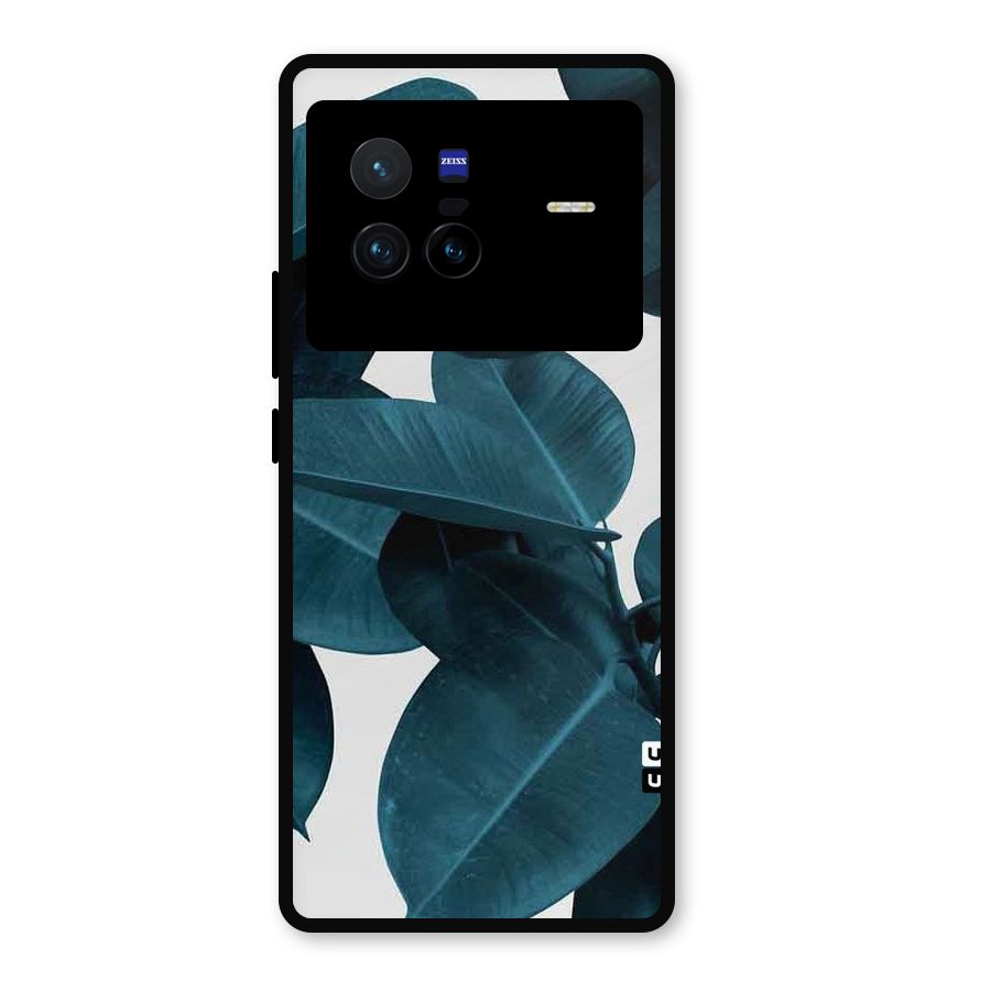 Very Aesthetic Leafs Metal Back Case for Vivo X80