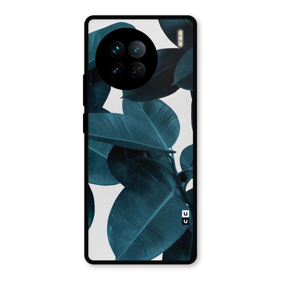Very Aesthetic Leafs Metal Back Case for Vivo X90