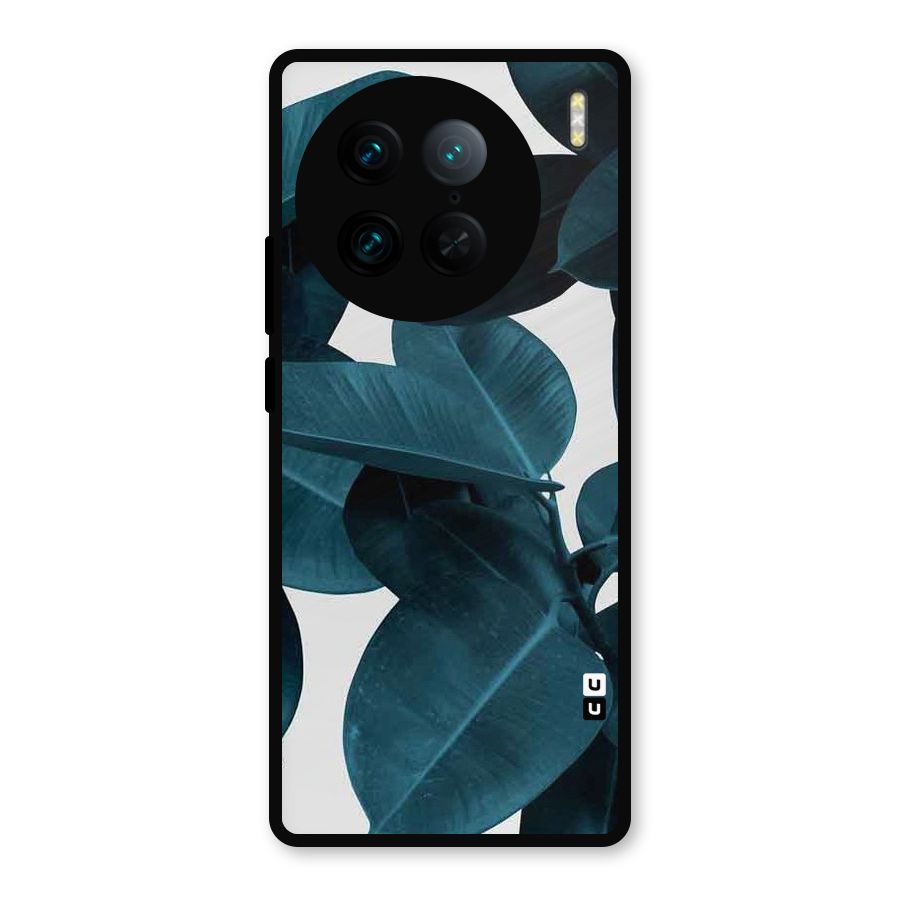 Very Aesthetic Leafs Metal Back Case for Vivo X90 Pro