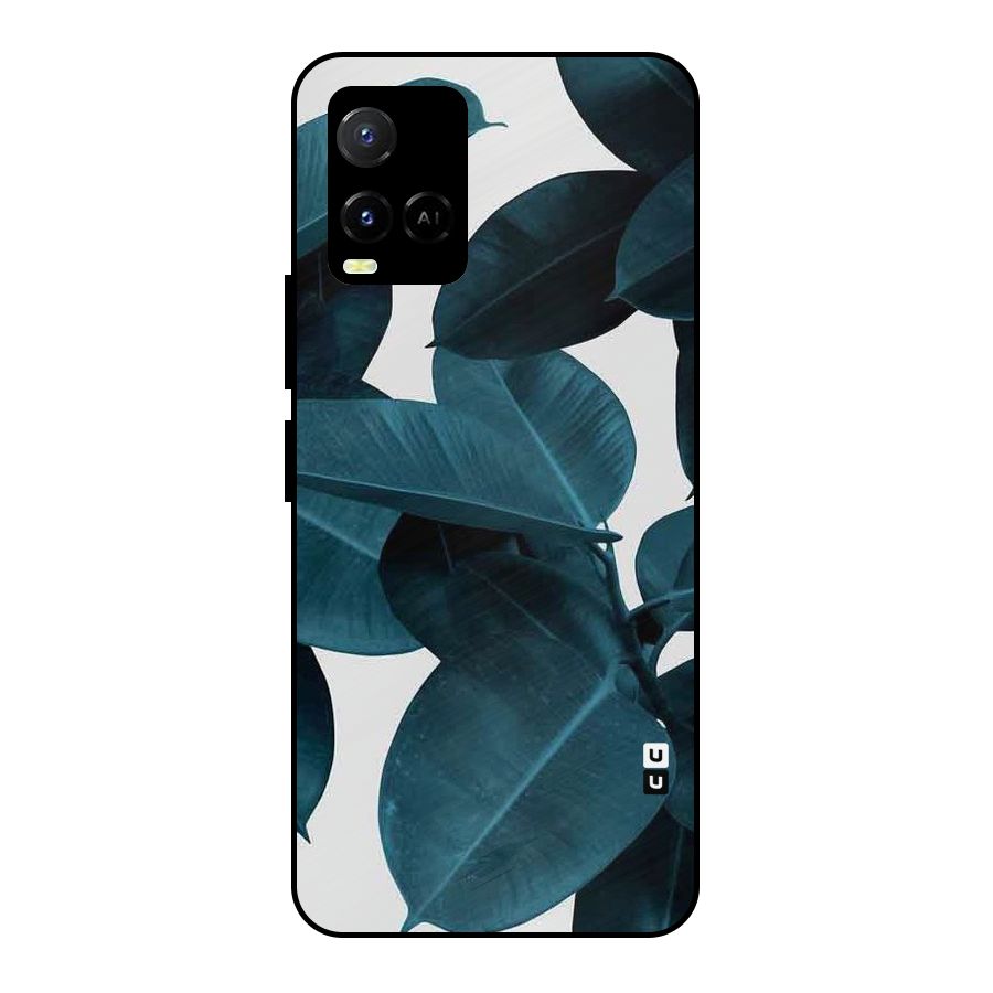 Very Aesthetic Leafs Metal Back Case for Vivo Y21T