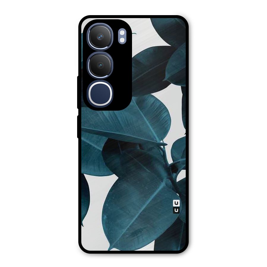 Very Aesthetic Leafs Metal Back Case for Vivo Y29