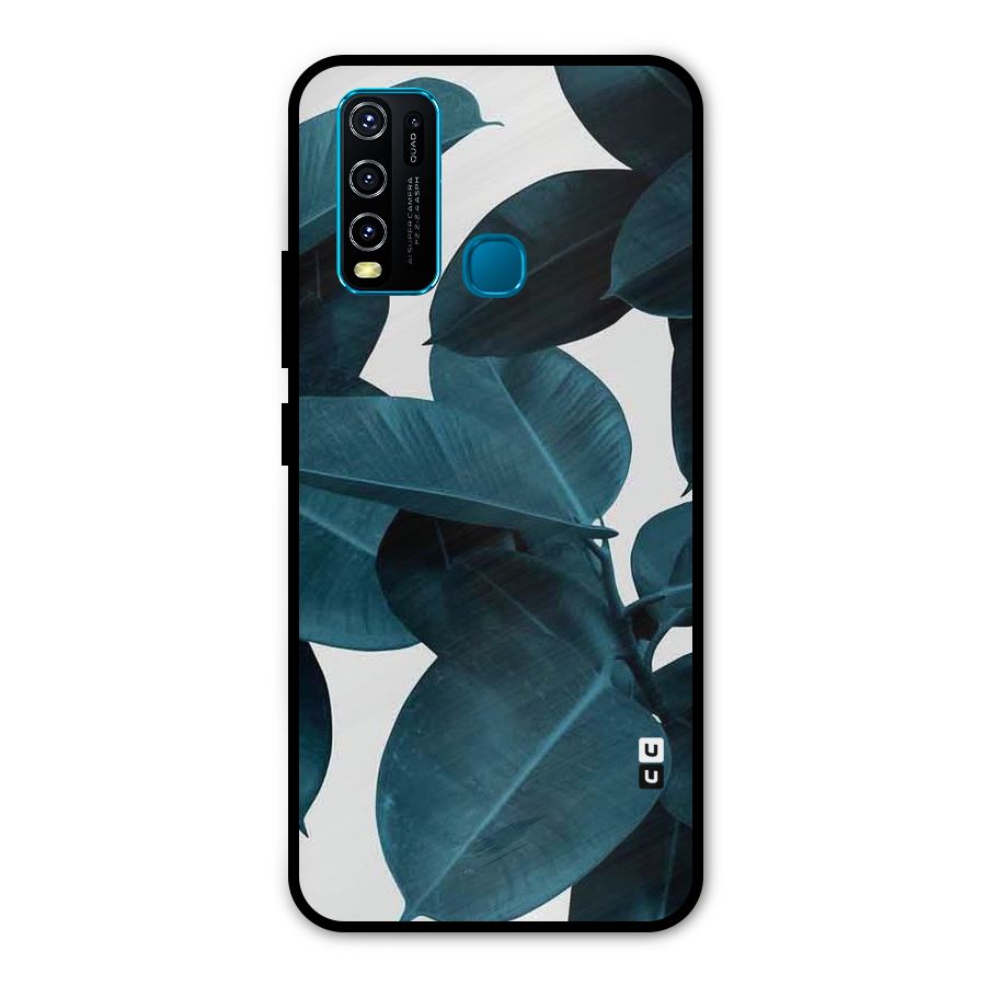 Very Aesthetic Leafs Metal Back Case for Vivo Y30