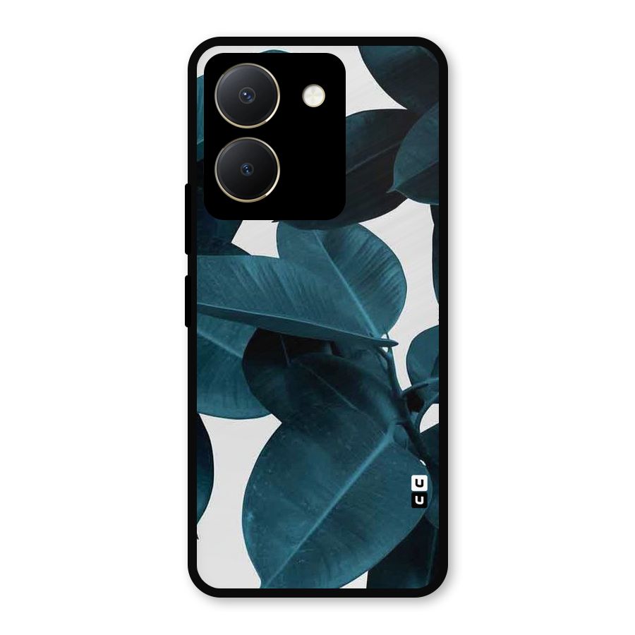 Very Aesthetic Leafs Metal Back Case for Vivo Y36