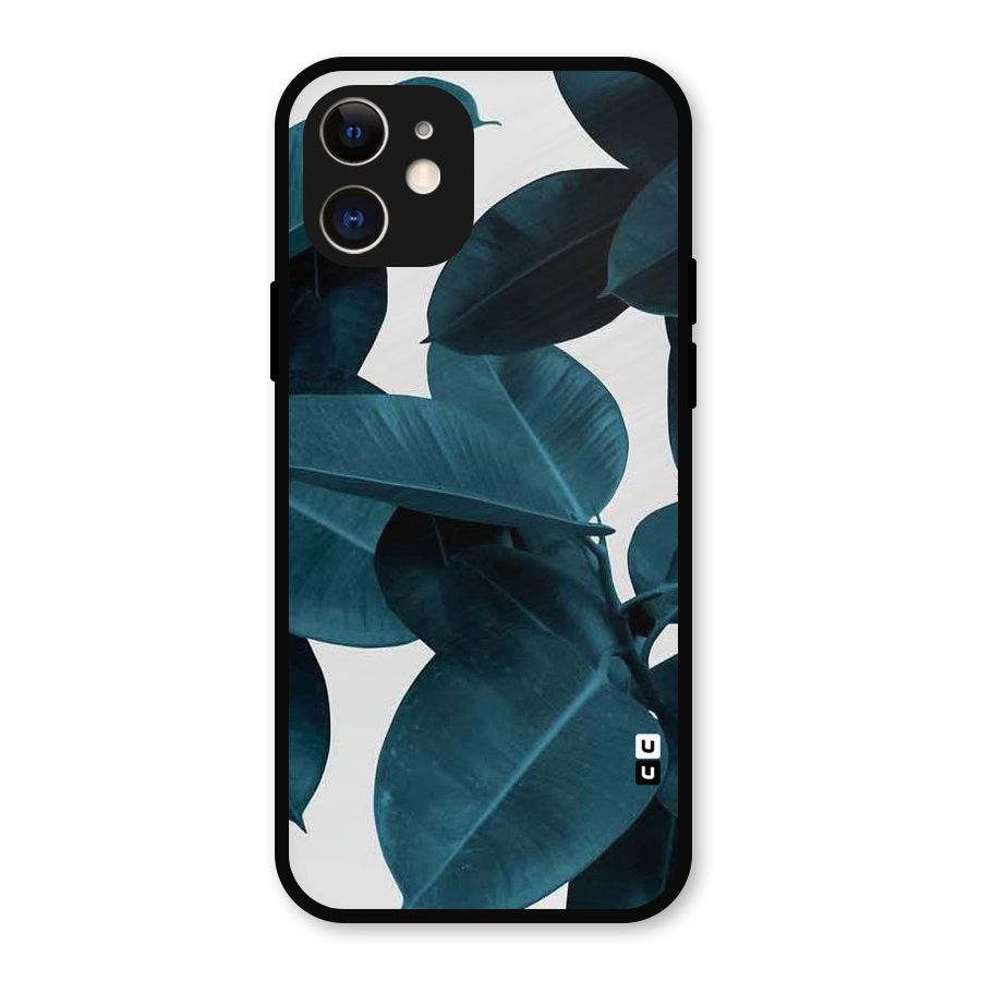 Very Aesthetic Leafs Metal Back Case for iPhone 12
