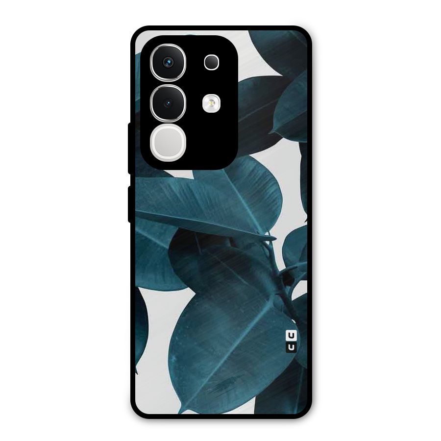 Very Aesthetic Leafs Metal Back Case for iQOO Z10x