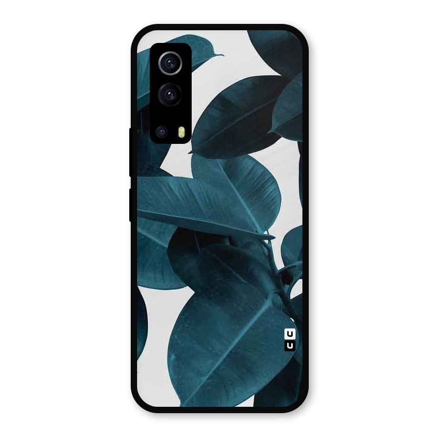 Very Aesthetic Leafs Metal Back Case for iQOO Z3