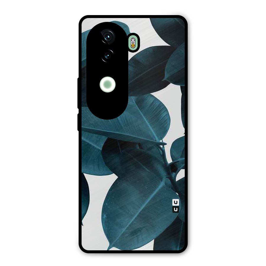 Very Aesthetic Leafs Metal Back Case for iQOO Z9s