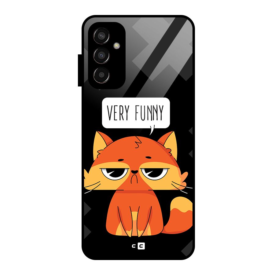 Very Funny Cat Glass Back Case for Galaxy F13