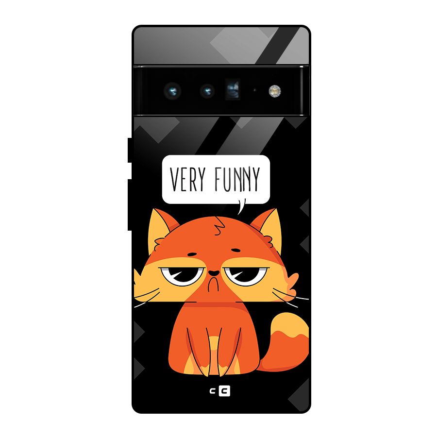 Very Funny Cat Glass Back Case for Google Pixel 6 Pro