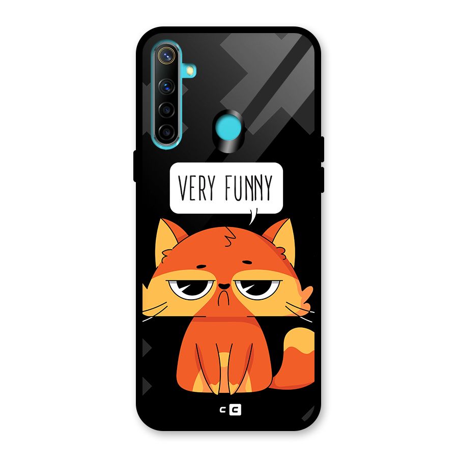Very Funny Cat Glass Back Case for Realme Narzo 10