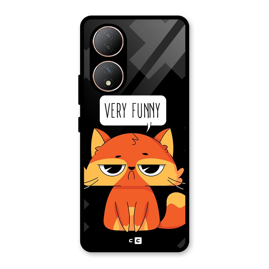 Very Funny Cat Glass Back Case for Vivo Y100