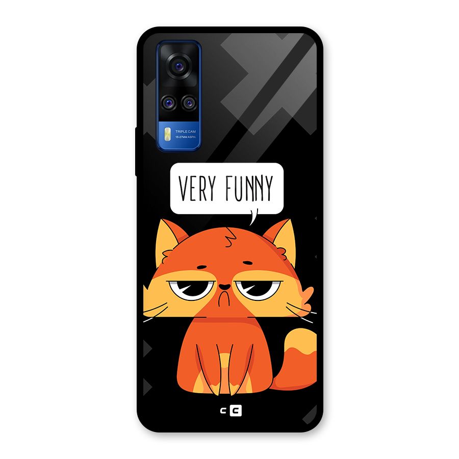 Very Funny Cat Glass Back Case for Vivo Y31