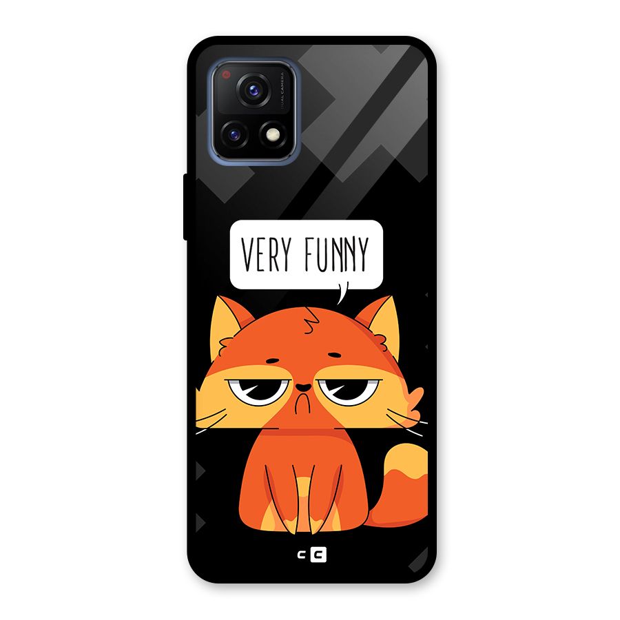 Very Funny Cat Glass Back Case for Vivo Y72 5G