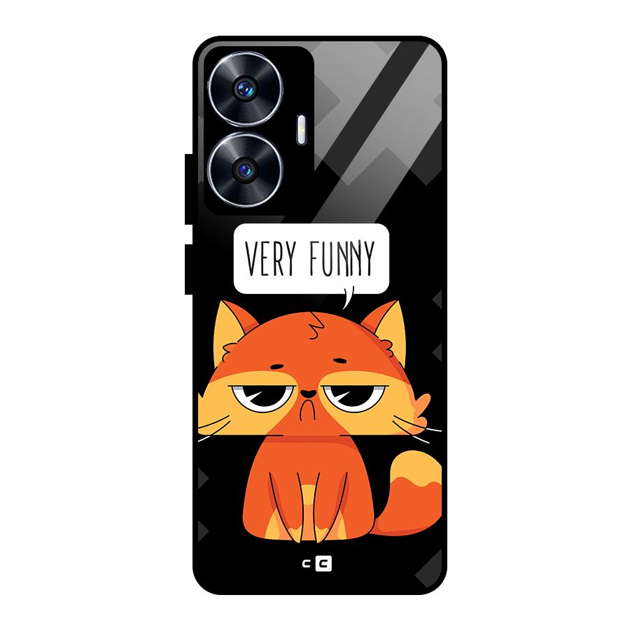 Very Funny Cat Glass Back Case for realme C55