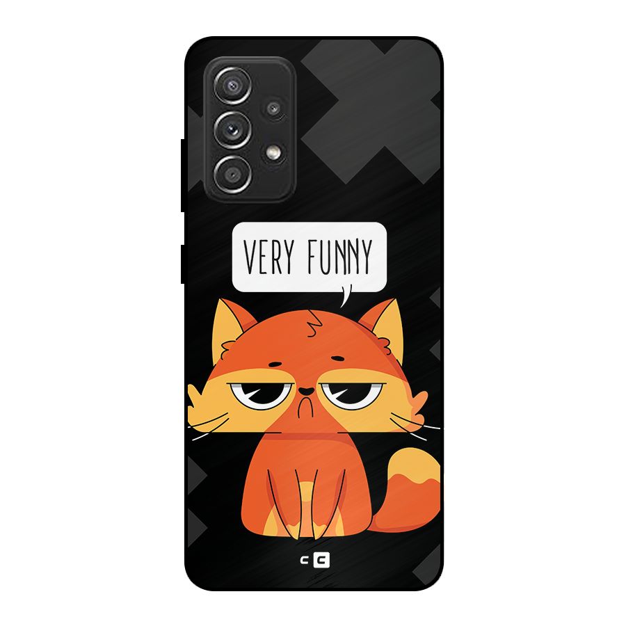 Very Funny Cat Metal Back Case for Galaxy A52s 5G