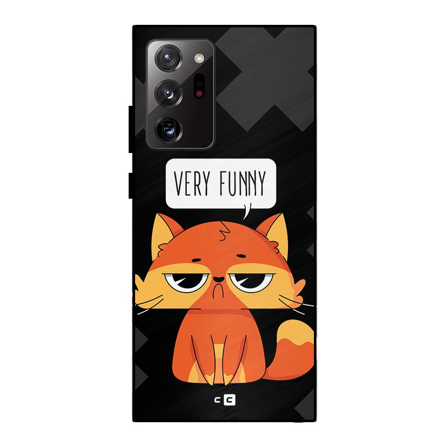 Very Funny Cat Metal Back Case for Galaxy Note 20 Ultra