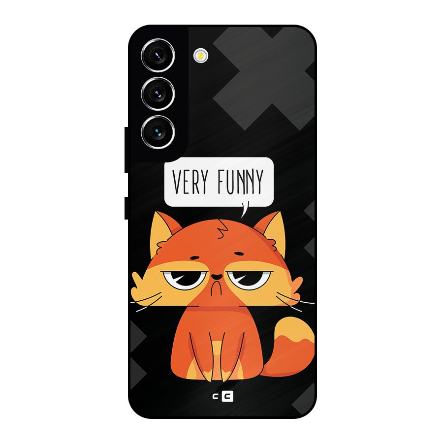 Very Funny Cat Metal Back Case for Galaxy S22 5G