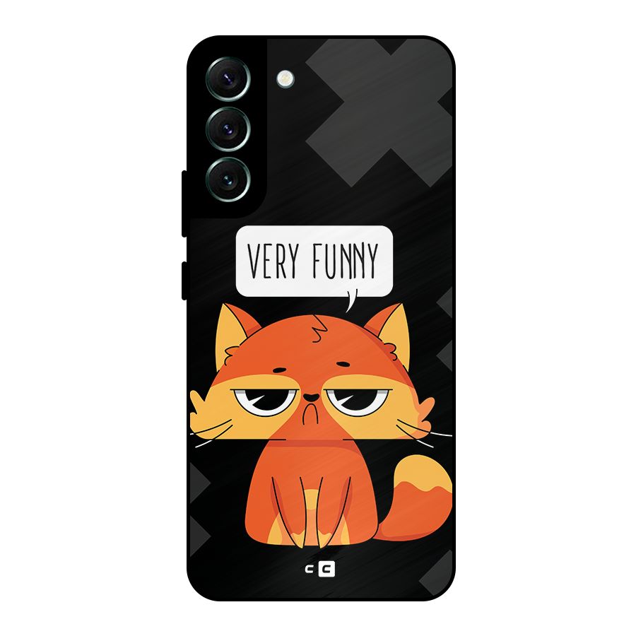 Very Funny Cat Metal Back Case for Galaxy S22 Plus 5G